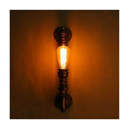 American Retro Loft Industrial Water Aisle Stairs Creative Personality Restaurant Bar Single Head Iron Wall Lamp