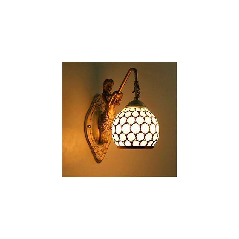 Simple European Style Wall Lamp Retro Pastoral Bedroom Bedside Balcony Stairs Hallway Mirror Lamp
