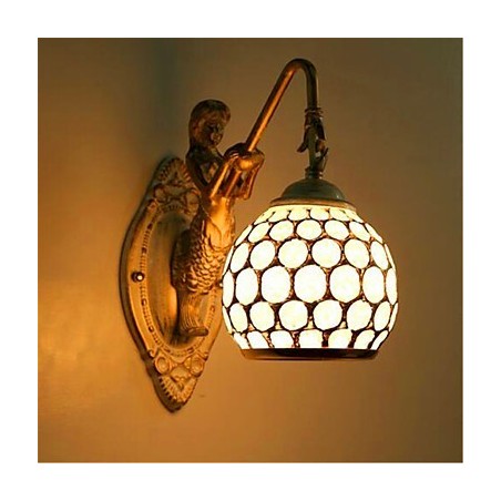 Simple European Style Wall Lamp Retro Pastoral Bedroom Bedside Balcony Stairs Hallway Mirror Lamp