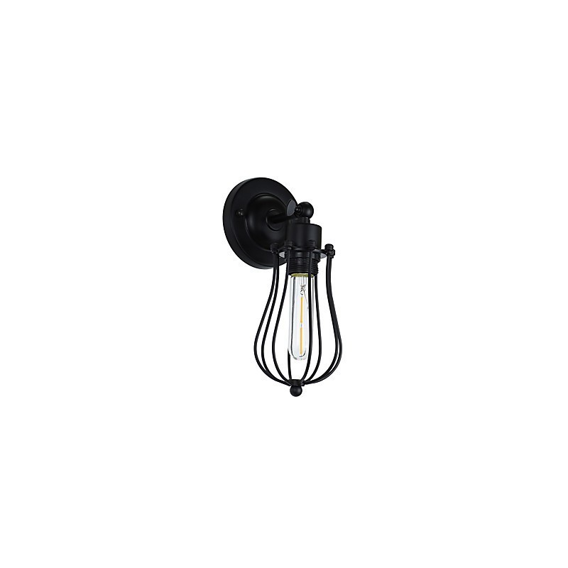 Painted Steel Wall Lamp Dumb Black American Coffee Decoration Retro Wall Light Lightsaber Lamp On Wall
