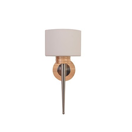 Simple Wall Lamp Bedside Desk Lamp With Glass Shade and Solid Wood for Bedroom Dresser Living Room Baby Room