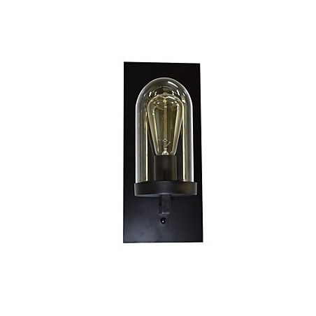 Painted Steel Wall Lamp Dumb Black American Coffee Decoration Retro Wall Light Lightsaber Lamp On Wall