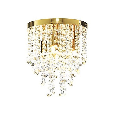 Modern Crystal Semi Flush Mount with 4 Lights (G9 Bulb Base)