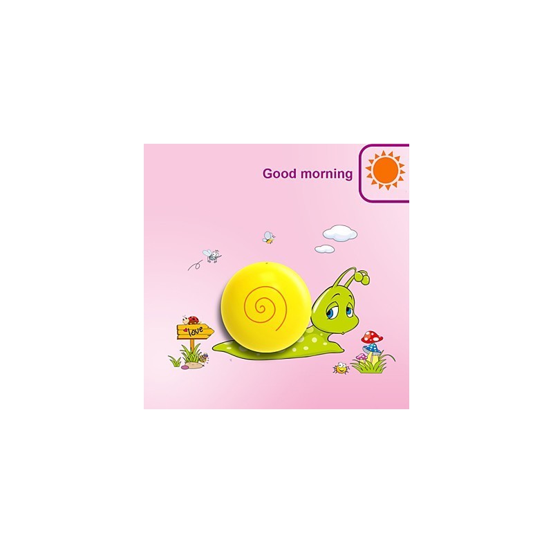 Snail High Temperature Resistant Plastic Light And 10 C Can Remove Creative 3D Wall Paper Wall Lamp