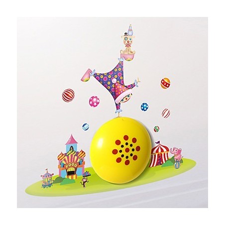 Clown High Temperature Resistant Plastic Light And 10 C Can Remove Creative 3D Wall Paper Wall Lamp